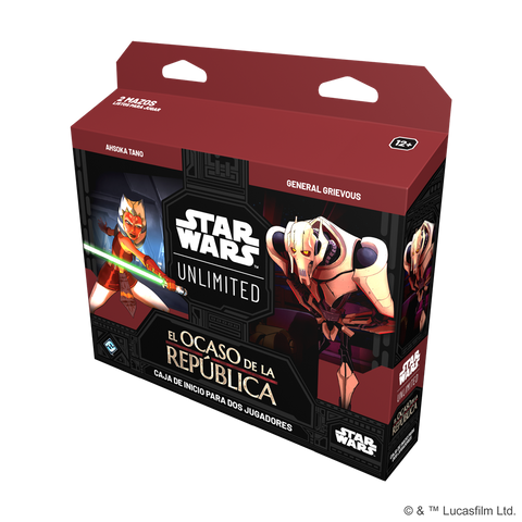 SWU: El Ocaso de la Republica - Caja de Inicio para Dos Jugadores - Star Wars: Unlimited